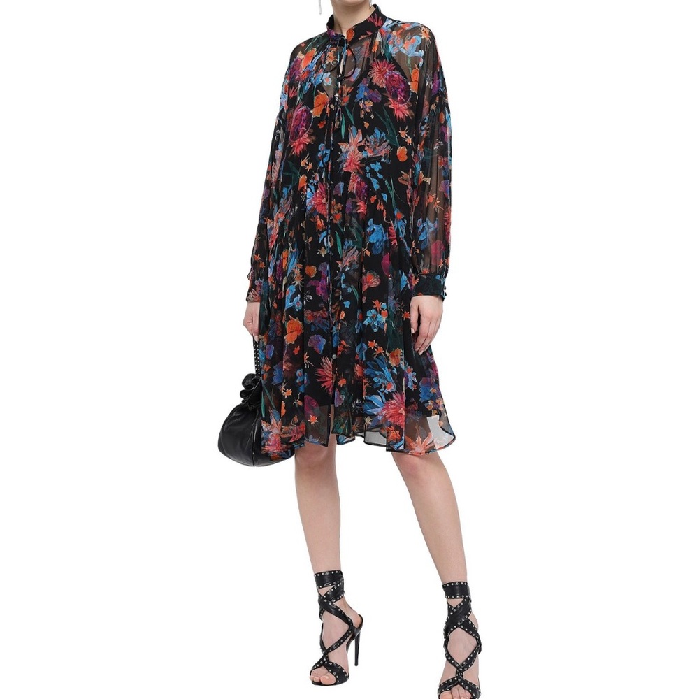 IRO silk floral dress, size 2